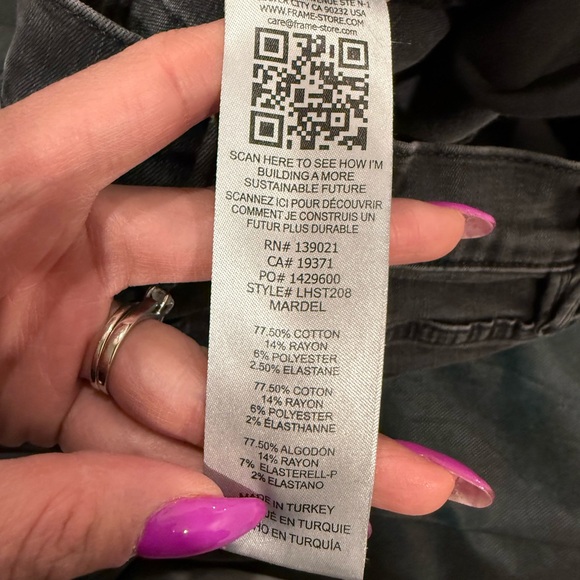 🔥Frame Women’s Classic Black Jeans Size 27 EUC🔥 - Picture 3 of 8